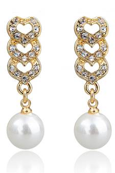 White Gold Plated Earring