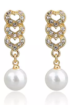 White Gold Plated Earring