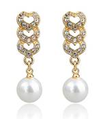White Gold Plated Earring