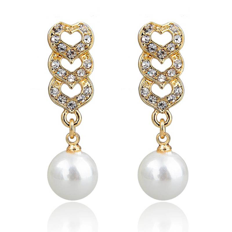 White Gold Plated Earring