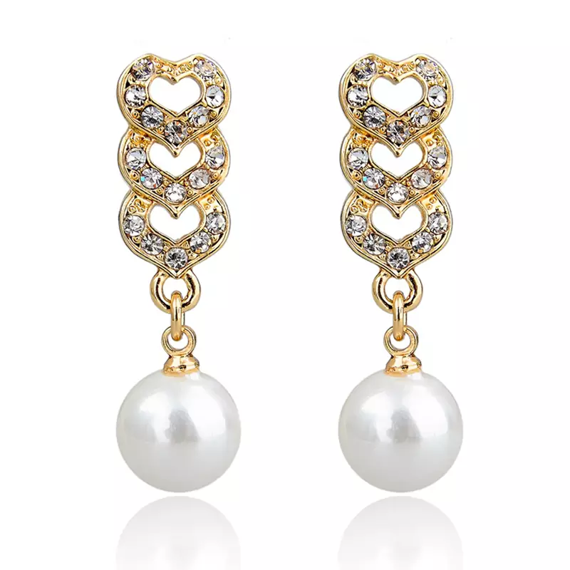 White Gold Plated Earring