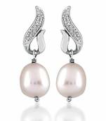 White Gold Plated Earring