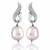 White Gold Plated Earring