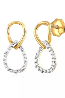 White Gold Plated Earring