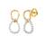 White Gold Plated Earring