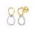 White Gold Plated Earring
