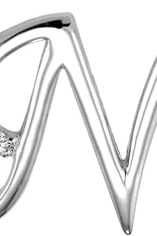 Sterling Silver Pendant Made With Cubic Zirconia