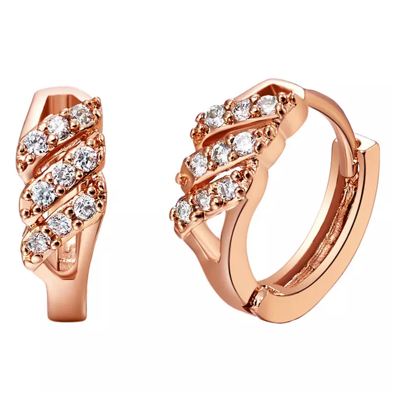 Swarovski Elements Yellow Gold Plated Earring