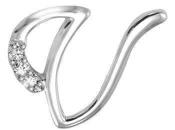 Sterling Silver Pendant Made With Cubic Zirconia 1
