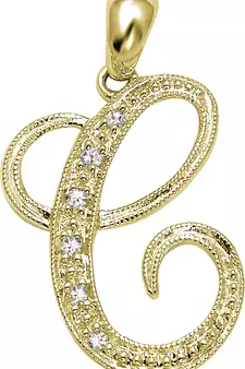 Sterling Silver Pendant Made With Cubic Zirconia