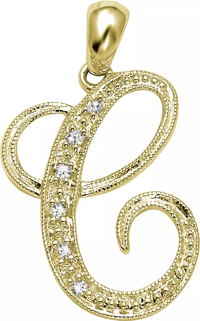 Sterling Silver Pendant Made With Cubic Zirconia