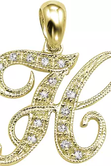 Sterling Silver Pendant Made With Cubic Zirconia