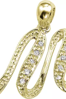 Sterling Silver Pendant Made With Cubic Zirconia