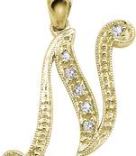 Sterling Silver Pendant Made With Cubic Zirconia