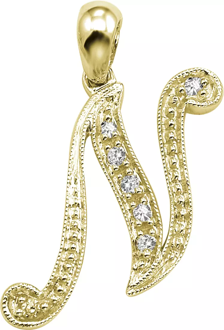 Sterling Silver Pendant Made With Cubic Zirconia