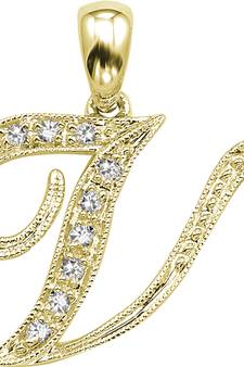 Sterling Silver Pendant Made With Cubic Zirconia
