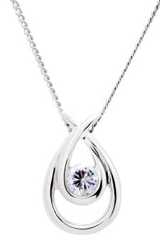 Sterling Silver Pendant Made With Cubic Zirconia