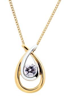 Sterling Silver Pendant Made With Cubic Zirconia