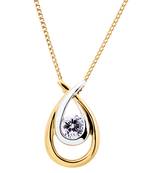 Sterling Silver Pendant Made With Cubic Zirconia