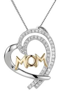 Sterling Silver Pendant Made With Cubic Zirconia