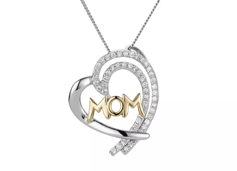 Sterling Silver Pendant Made With Cubic Zirconia