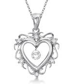 Sterling Silver Pendant Made With Cubic Zirconia