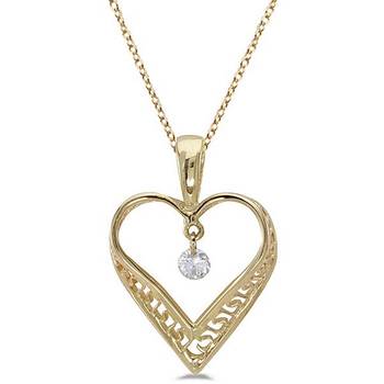 Sterling Silver Pendant Made With Cubic Zirconia 1