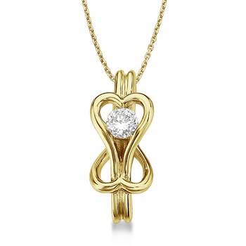 Sterling Silver Pendant Made With Cubic Zirconia 1
