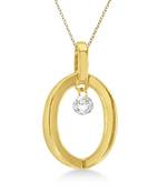 Sterling Silver Pendant Made With Cubic Zirconia