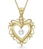 Sterling Silver Pendant Made With Cubic Zirconia