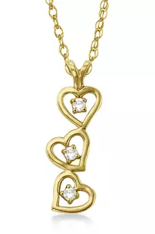 Sterling Silver Pendant Made With Cubic Zirconia