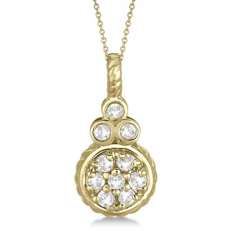 Sterling Silver Pendant Made With Cubic Zirconia
