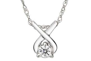 Sterling Silver Pendant Made With Cubic Zirconia 1