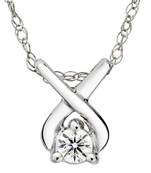 Sterling Silver Pendant Made With Cubic Zirconia