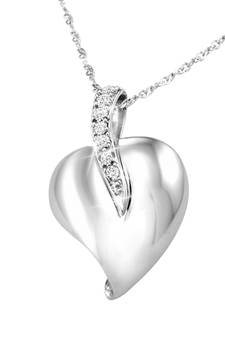 Sterling Silver Pendant Made With Cubic Zirconia