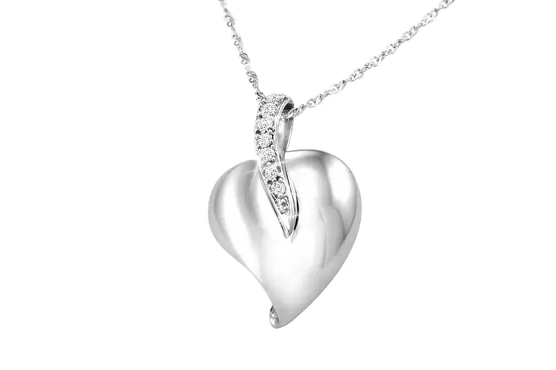 Sterling Silver Pendant Made With Cubic Zirconia