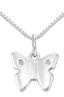 Sterling Silver Pendant Made With Cubic Zirconia