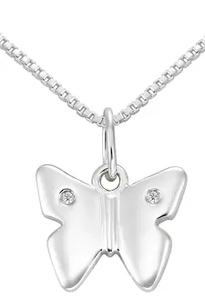 Sterling Silver Pendant Made With Cubic Zirconia