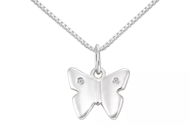 Sterling Silver Pendant Made With Cubic Zirconia