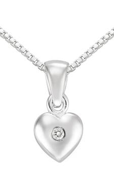 Sterling Silver Pendant Made With Cubic Zirconia