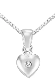 Sterling Silver Pendant Made With Cubic Zirconia