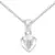 Sterling Silver Pendant Made With Cubic Zirconia