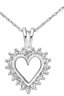 Sterling Silver Pendant Made With Cubic Zirconia