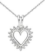 Sterling Silver Pendant Made With Cubic Zirconia