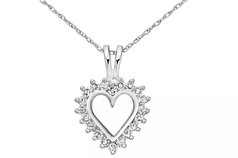 Sterling Silver Pendant Made With Cubic Zirconia
