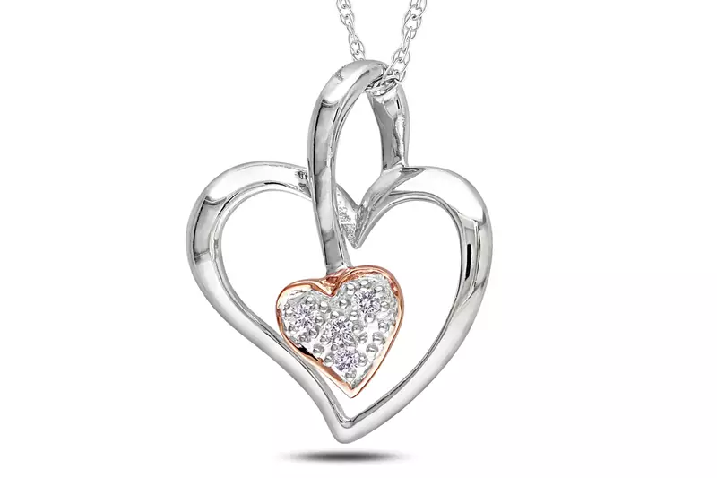 Sterling Silver Pendant Made With Cubic Zirconia