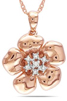 Sterling Silver Pendant Made With Cubic Zirconia