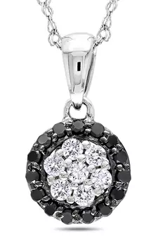 Sterling Silver Pendant Made With Cubic Zirconia