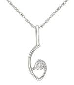 Sterling Silver Pendant Made With Cubic Zirconia