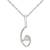 Sterling Silver Pendant Made With Cubic Zirconia